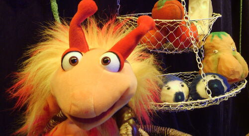 Handpuppe, Filz-Blumen